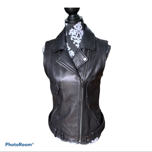 Cache super soft lambskin leather vest. Si… - Picture 3 of 10